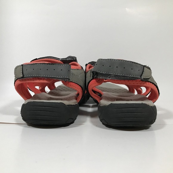 Rugged Outback Womens Sport Sandals US 12 Peach/Pink Gray Hook & Loop Comfort - Picture 3 of 14